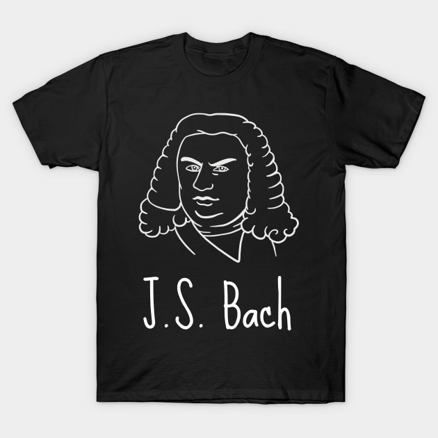 Johann Sebastian Bach - German Classical Music Composer T-Shirt by isstgeschichte